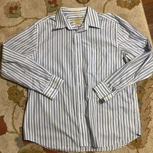 Light blue striped dress shirt